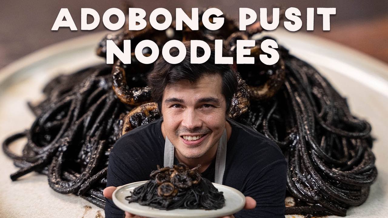 3 Ways To Cook Squid Ink Pasta (butter Crab Squid Adobo Malunggay Pesto) With Erwan Heussaff