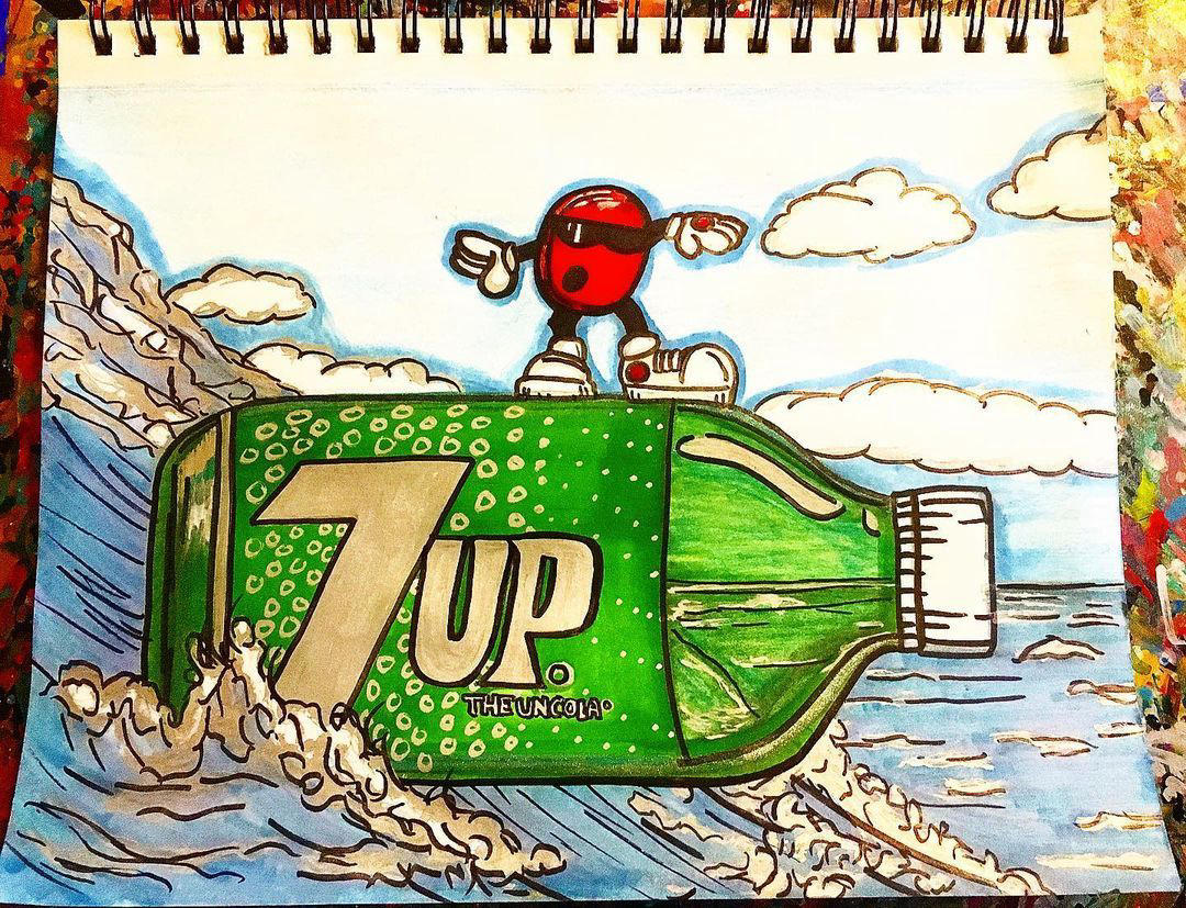 7UP - Cool Spot + Cool 7UP = Cool Drawing