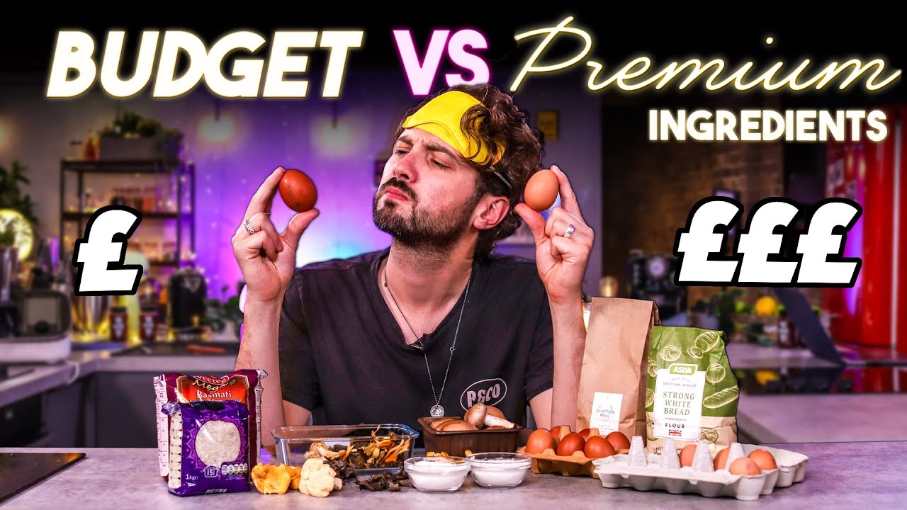 Blind Taste Testing Budget Vs Premium Ingredients : Can You Taste The Difference? : Ep.7 Sortedfood