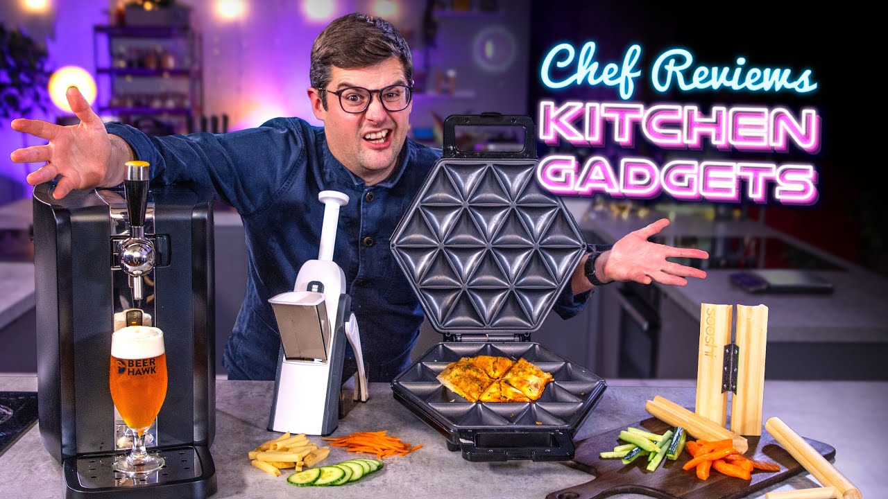 Chef Reviews Kitchen Gadgets : Which Are Worth Buying? : S2 E6 Sortedfood