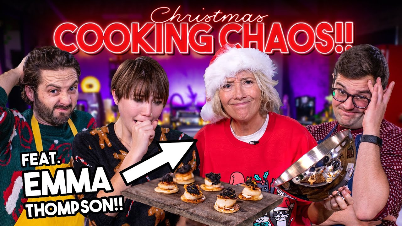 image 0 Christmas Cooking Chaos Ft. Emma Thompson & Gaia Wise!! : Pass It On S2 E29 : Sortedfood