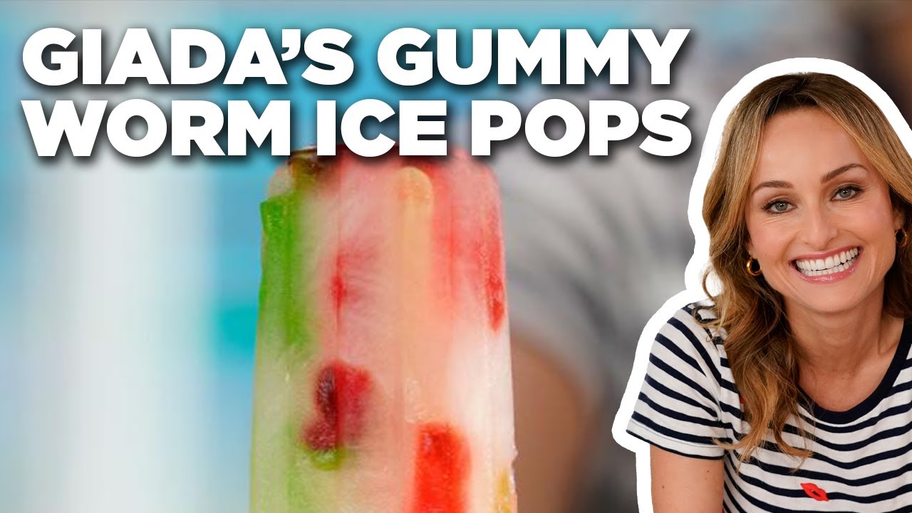 Giada De Laurentiis' Gummy Worm Ice Pops ​: Giada Entertains : Food Network