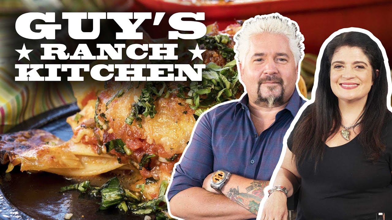 image 0 Grandma Guarnaschelli's Lasagna Appetizer : Guy's Ranch Kitchen : Food Network