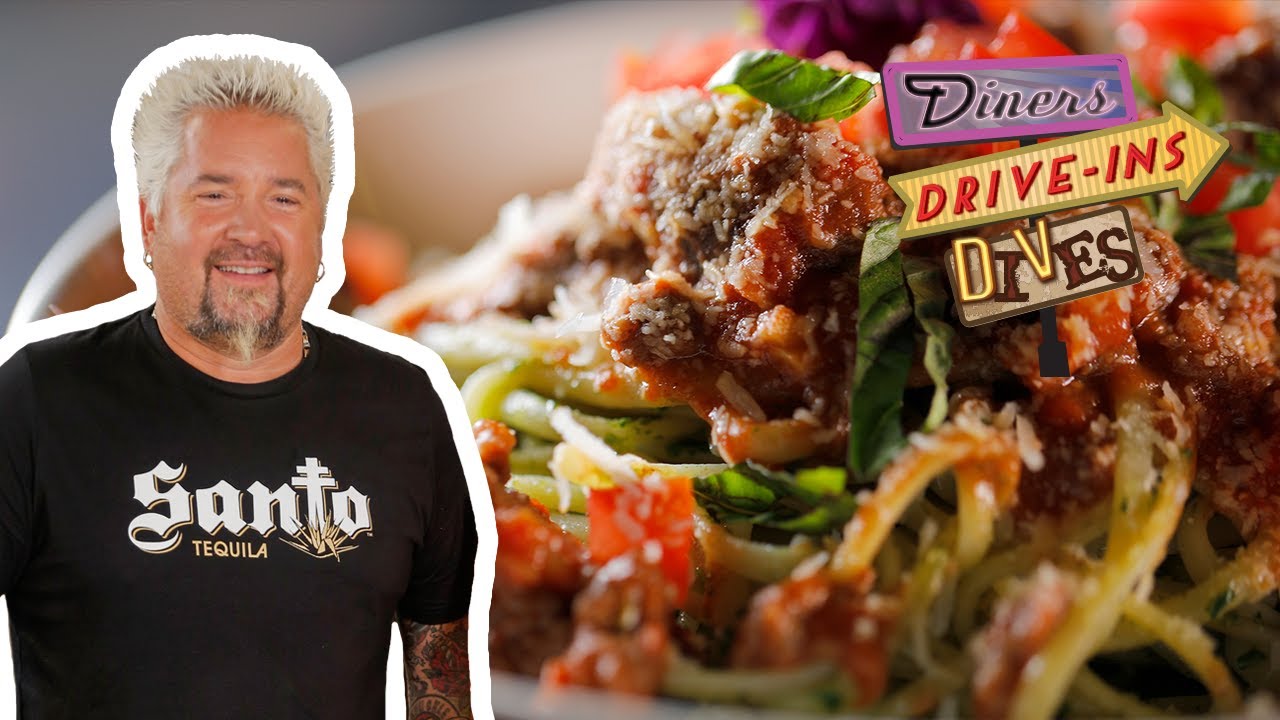 image 0 Guy Fieri Eats Bolognese Pasta : Diners Drive-ins And Dives : Food Network