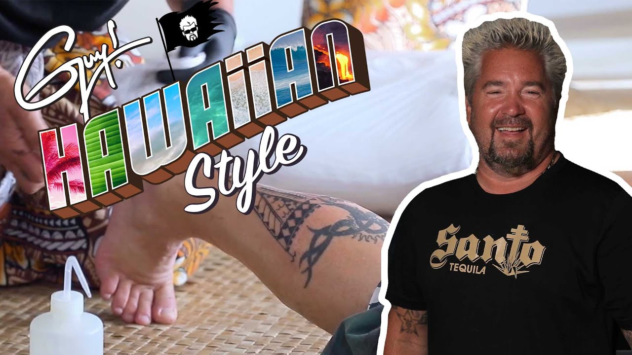 Guy Fieri Gets A Hand-tapped Tattoo In Hawaii : Guy! Hawaiian Style : Discovery+