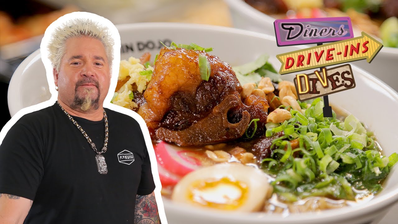 image 0 Guy Fieri Tries Oxtail Saimin : Diners Drive-ins And Dives : Food Network