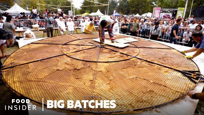 image 0 How A 16-foot-wide Torta Frita Is Made In Argentina Every Year : Big Batches : Food Insider