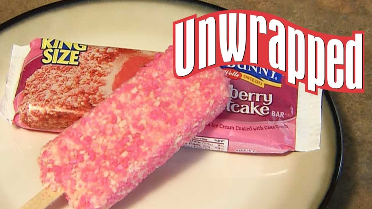 How Blue Bunny's Strawberry Shortcake Bars Are Made : Unwrapped : Food Network