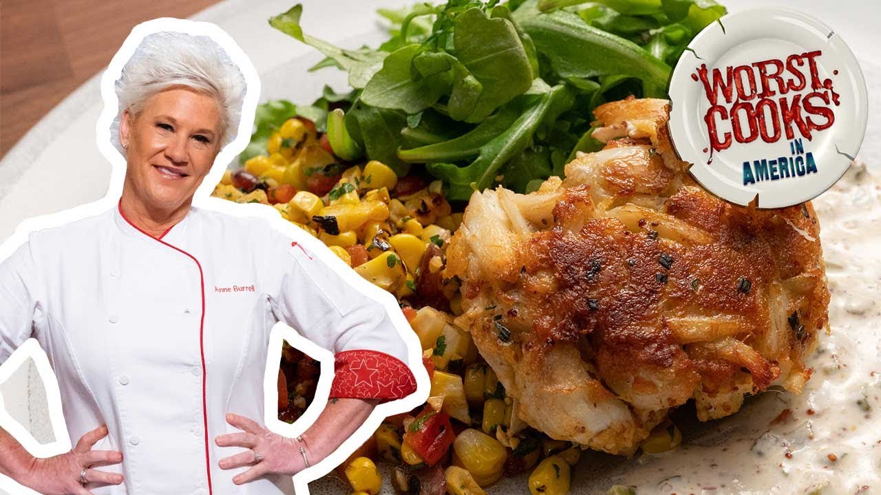 How To Make Crab Cakes With Anne Burrell : Worst Cooks In America : Food Network