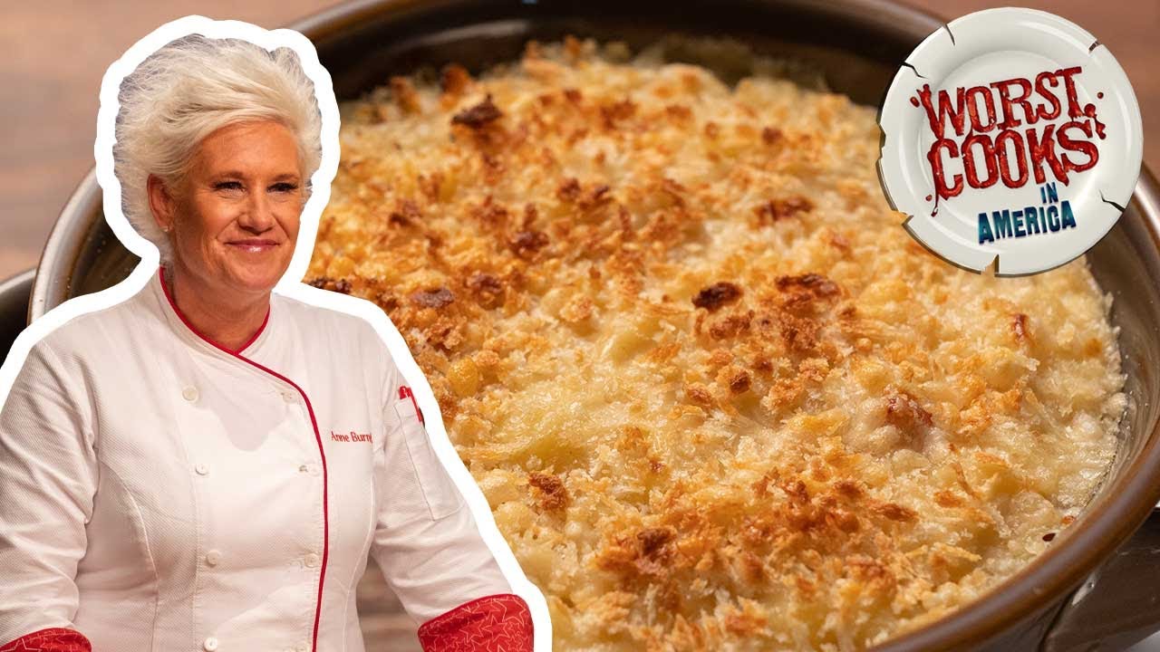 How To Make Mac & Cheese With Anne Burrell : Worst Cooks In America : Food Network