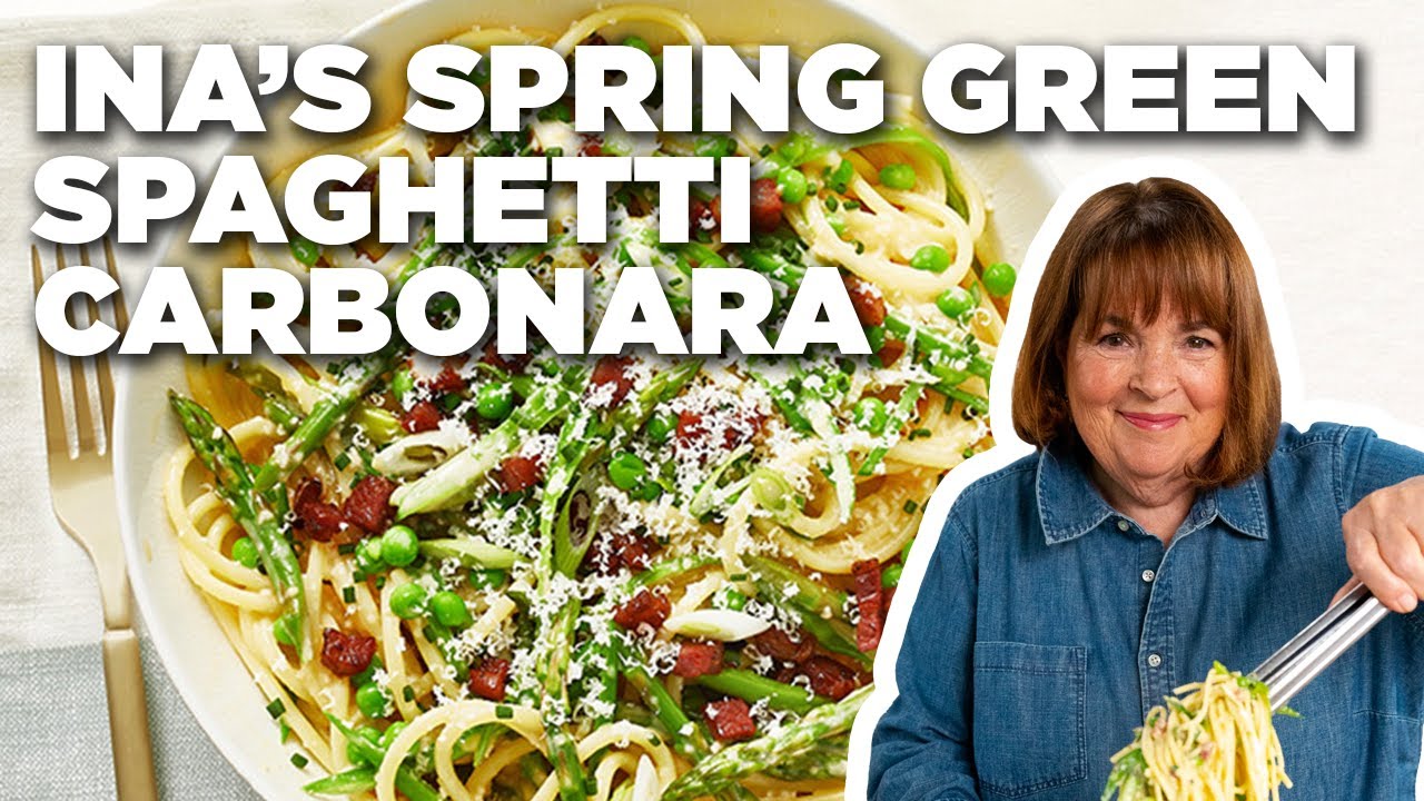 image 0 Ina Garten's Spring Green Spaghetti Carbonara : Barefoot Contessa : Food Network