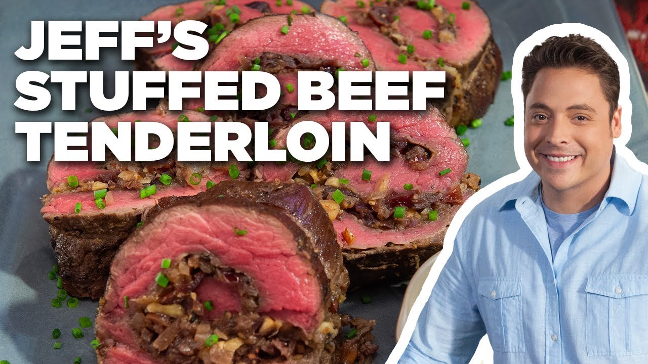 image 0 Jeff Mauro's Stuffed Beef Tenderloin : The Kitchen : Food Network