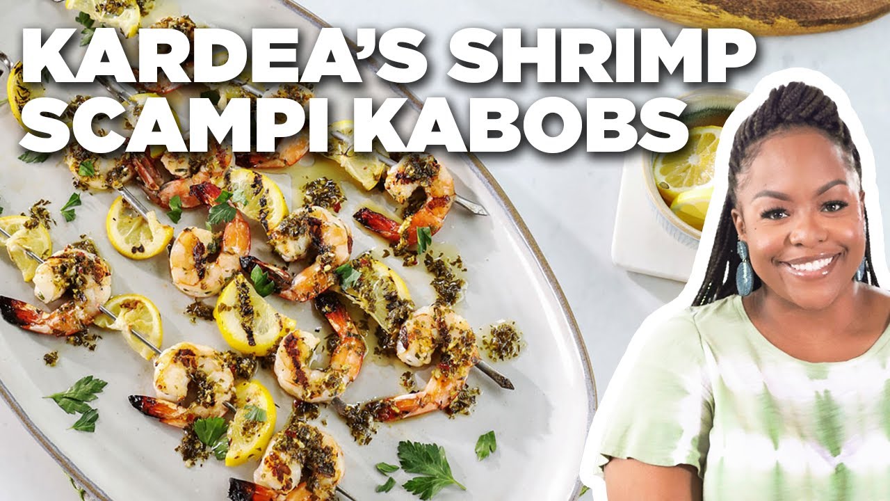 image 0 Kardea Brown's Shrimp Scampi Kabobs ​: Delicious Miss Brown : Food Network