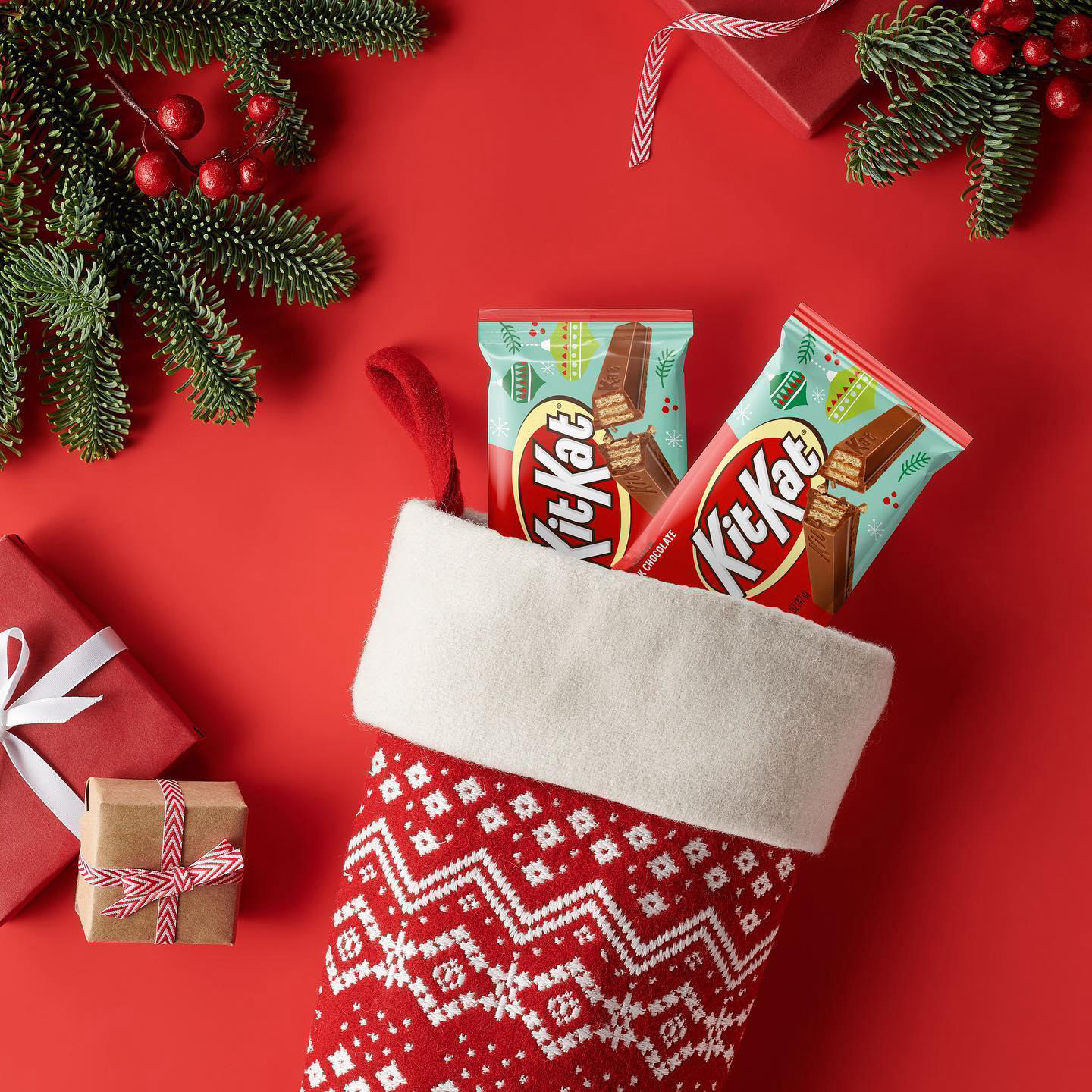 image  1 Kit Kat - A stocking stuffer that will make days happy and bright