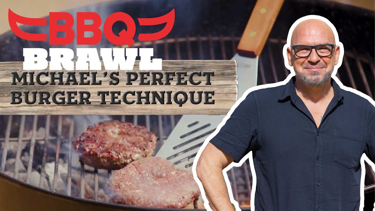 image 0 Michael Symon's Perfect Burger Technique : Bbq Brawl : Food Network