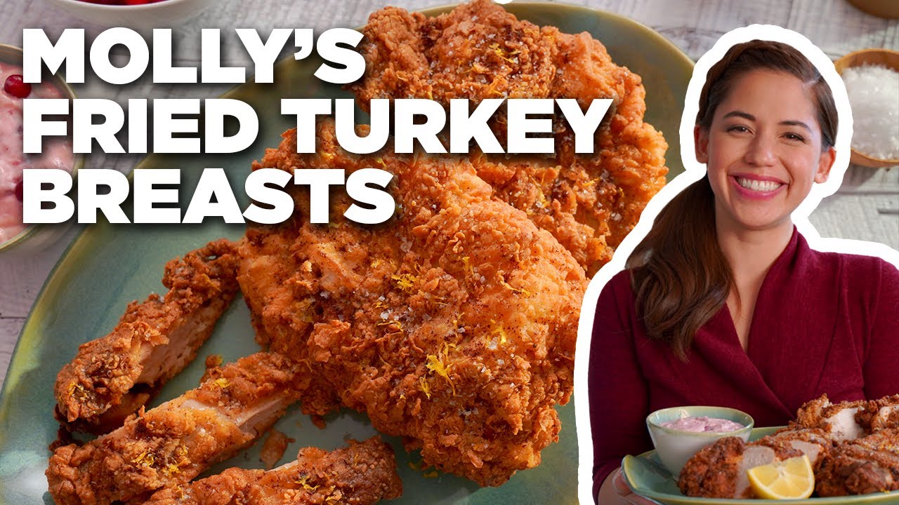 Molly Yeh's Fried Turkey Breasts With Cranberry Mayo : Girl Meets Farm : Food Network