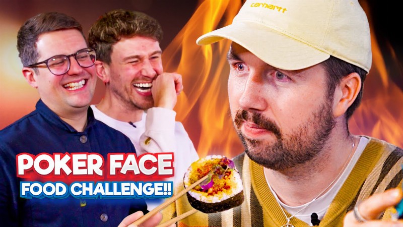 Poker Face Food Challenge Ft. Callux : Very Spicy Sushi!!