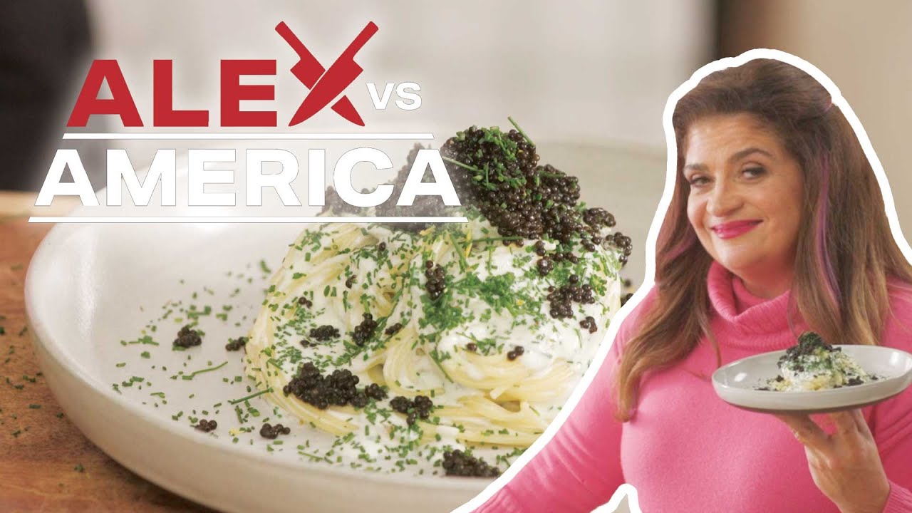 Prep School With Alex Guarnaschelli: Creamy Pasta With Caviar : Alex Vs. America : Food Network