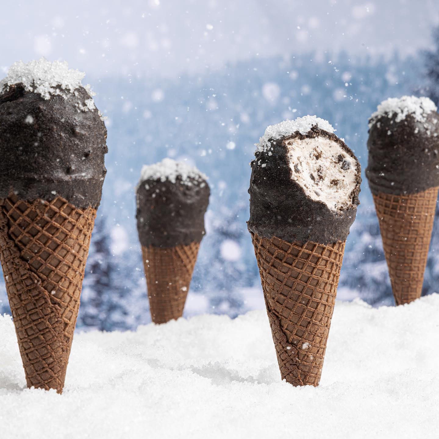 Snowy with a chance of OREO Frozen Cones