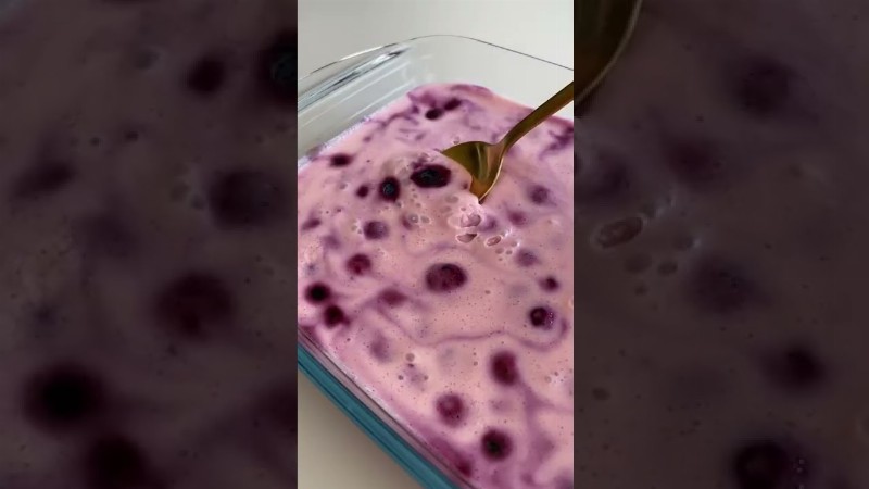 image 0 This Berry Mousse Can Be Made In A Matter Of Minutes #berrymousse #desserts #blueberries #shorts