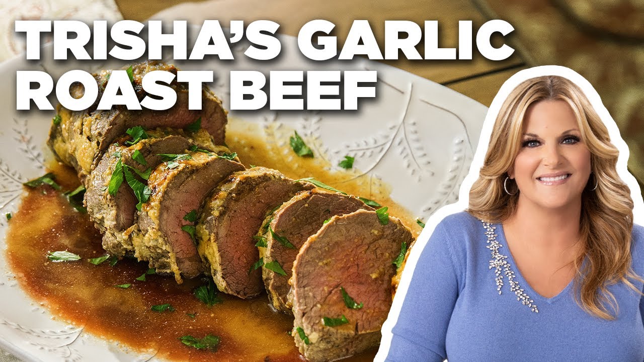 Trisha Yearwood's Garlic Roast Beef : Trisha's Southern Kitchen : Food Network
