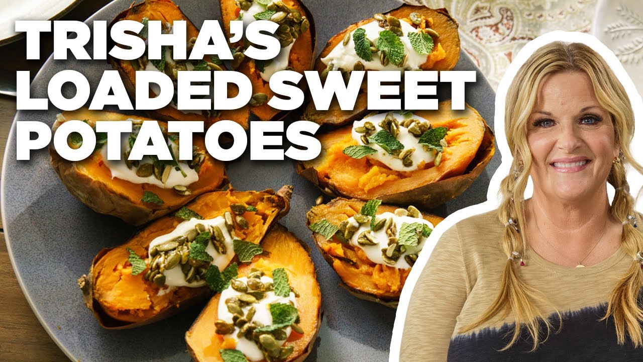 image 0 Trisha Yearwood's Loaded Sweet Potatoes : Trisha's Southern Kitchen : Food Network