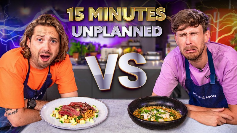 Unplanned 15 Minute Cooking Battle : Sorted Food