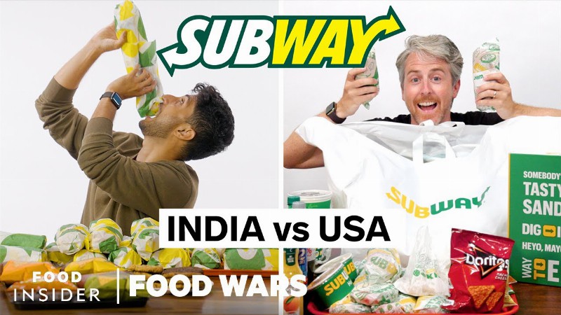 image 0 Us vs. india subway : food wars : Food Insider