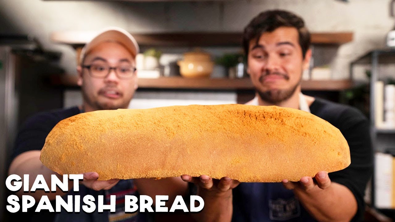 image 0 We Made A Giant Spanish Bread - Erwan And Martin