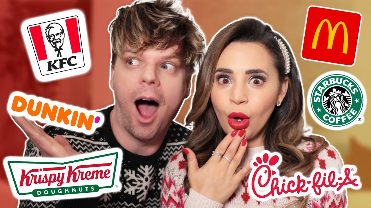 We Only Ate Holiday Fast Food For 24 Hours!!